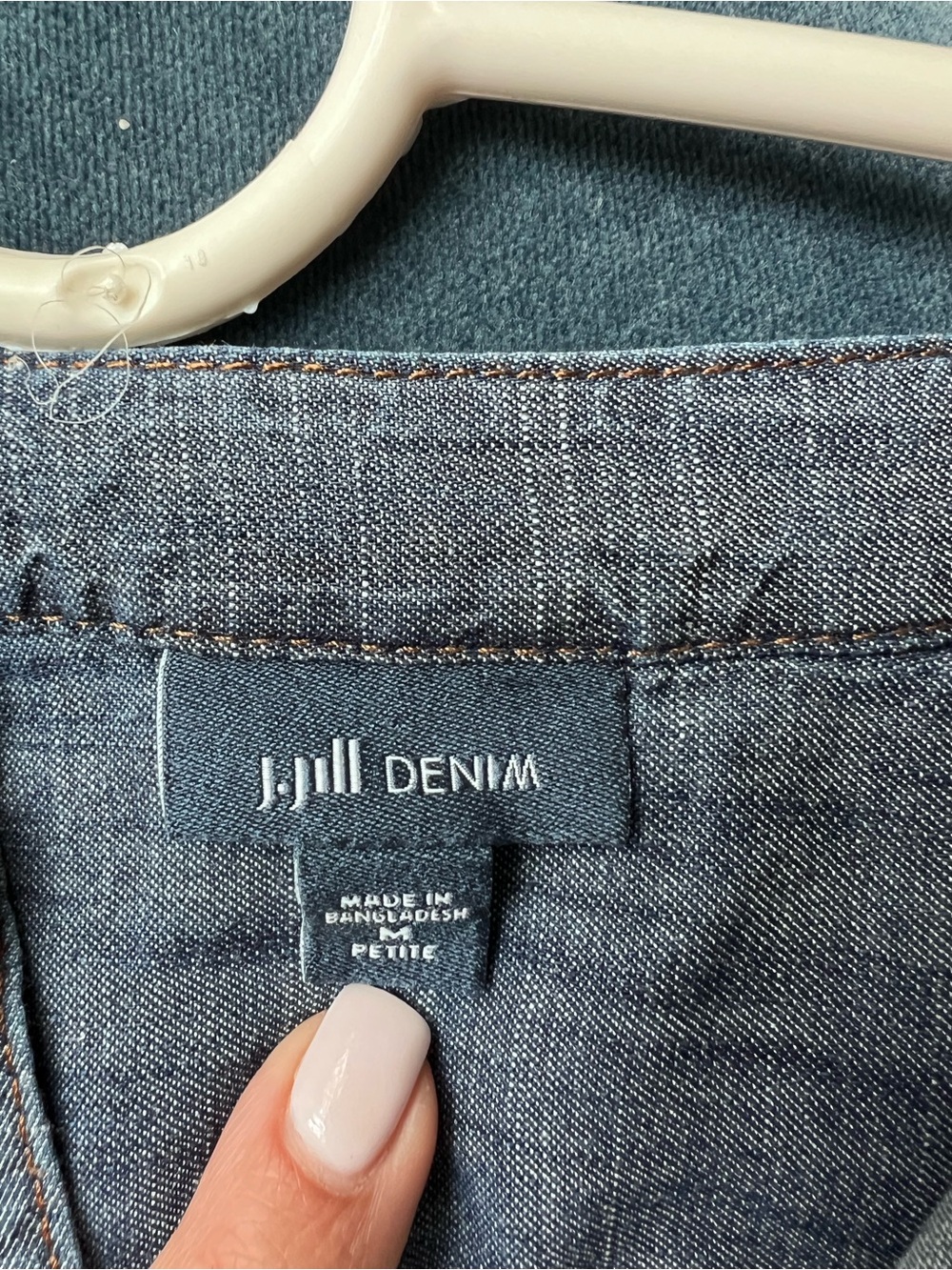 J Jill Blue Denim Short Dress - Picture 6 of 6